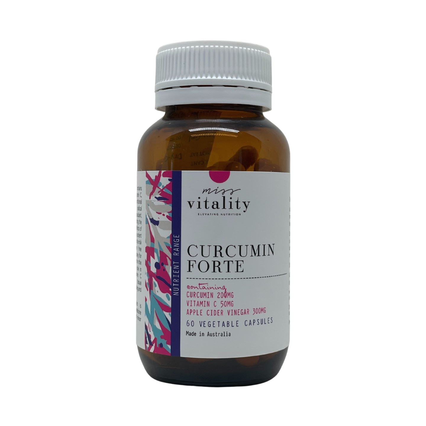 Miss Vitality Curcumin Forte plus ACV 60 Capsules