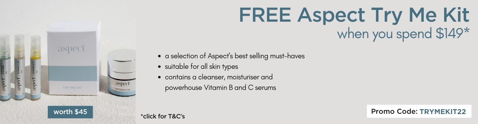 Free Aspect Try Me Kit worth $45 when you spend $149